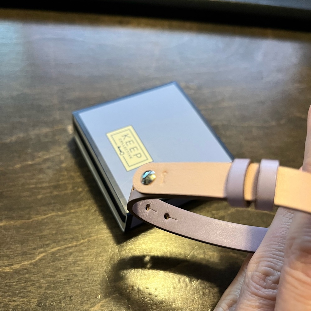 Keep Collective Engraved  Leather Keeper Bracelet - Picture 4 of 5